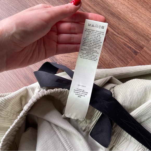 RICK OWENS DRKSHDW Geth Bela Bella Corduroy Pants XL Pearl - Picture 11 of 17